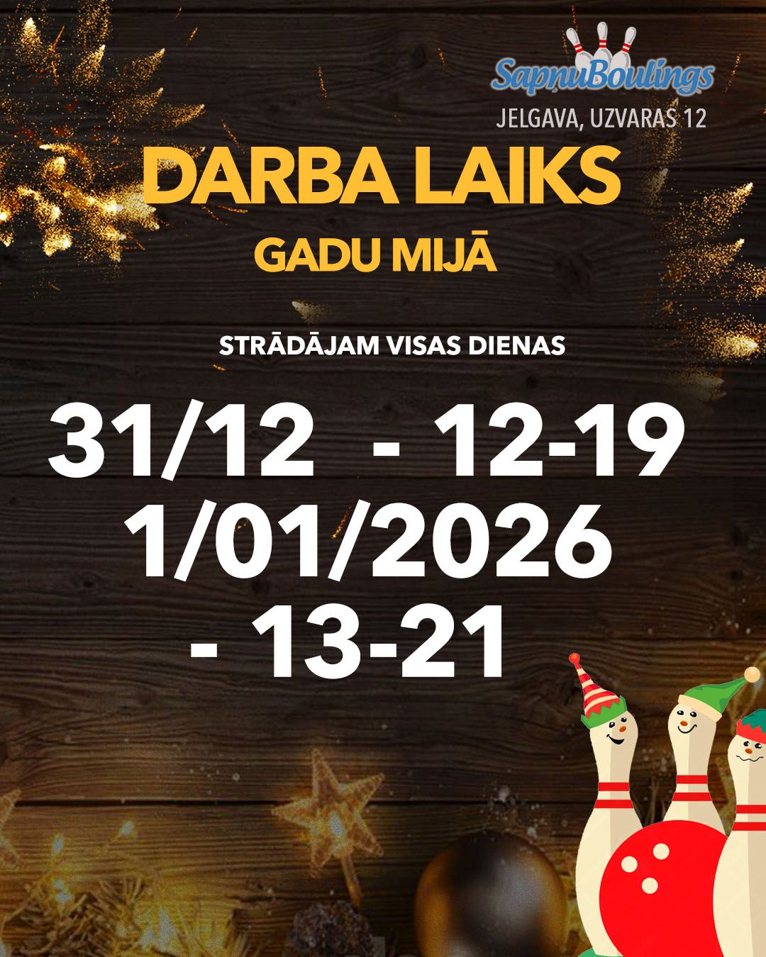 Darba laiki svētkos